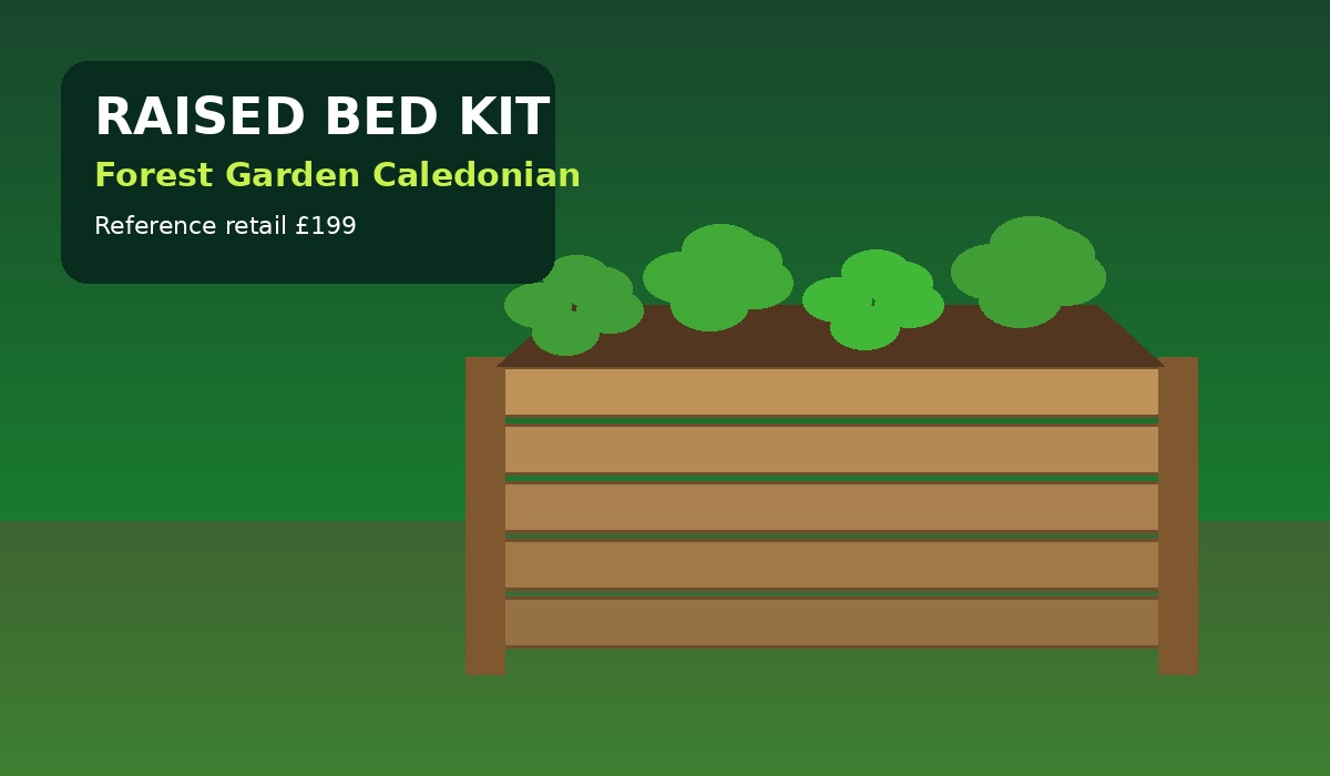 Win a Forest Garden Caledonian Square Raised Bed